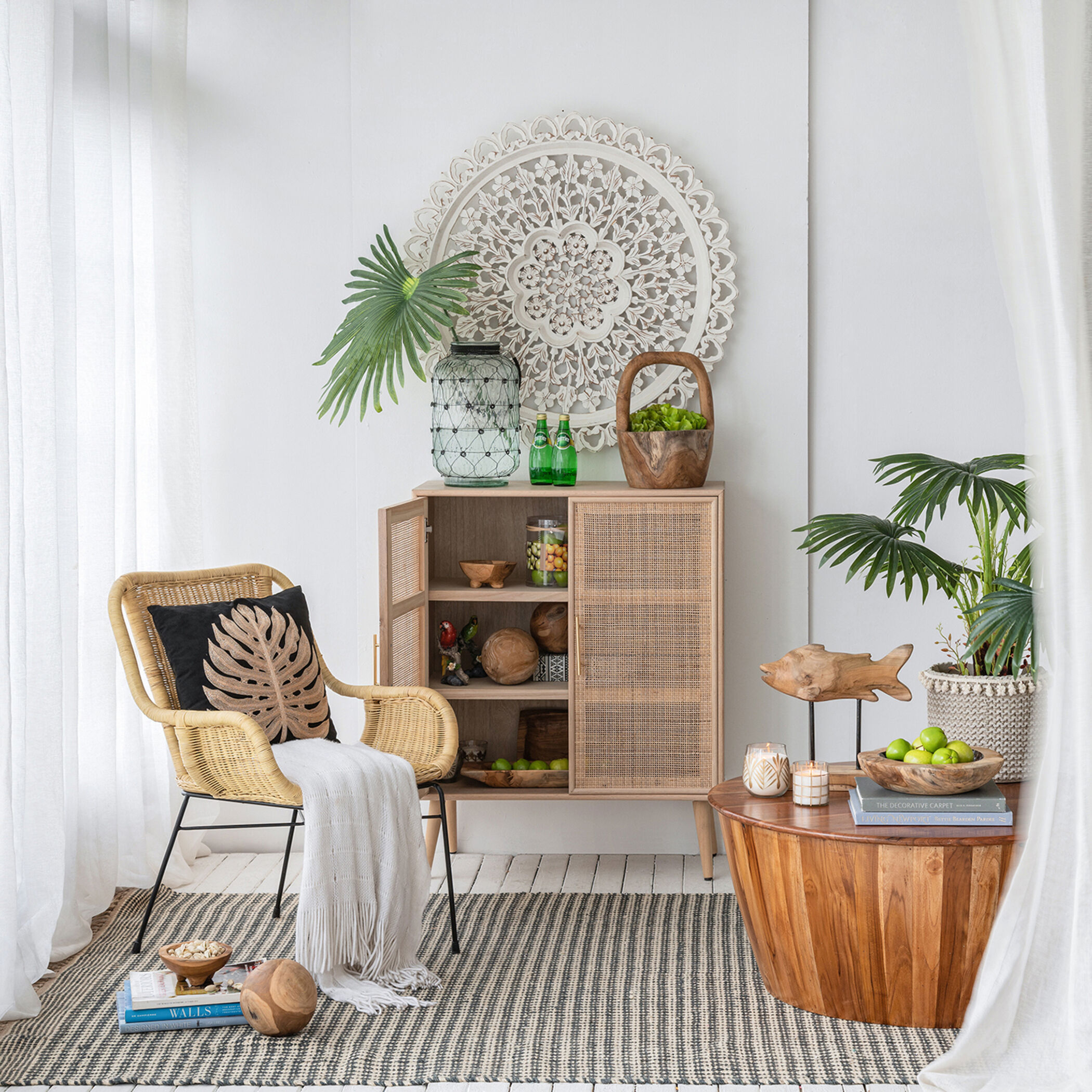 Jute 96 X 60 inch Multi Color Rug, Rectangle