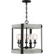 Carlisle 5 Light 21 inch Grey Ash Outdoor Pendant, Outdoor