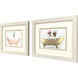 Bath Dogs Multi and Blue and Brown and Pink Framed Art, Propac