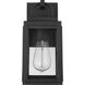 Grandbury 1 Light 12 inch Textured Black Outdoor Wall Lantern, with DURASHIELD, Small 