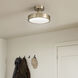 Riu LED 14.25 inch Champange Bronze Semi Flush Mount Ceiling Light