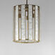 Miramar 3 Light 15 inch Capiz with Natural Aged Brass Entry Foyer Pendant Ceiling Light