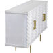 Brendle Whitewash with Gold Credenza