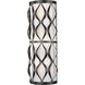 Harden 3 Light 8 inch Matte Black Wall Sconce Wall Light