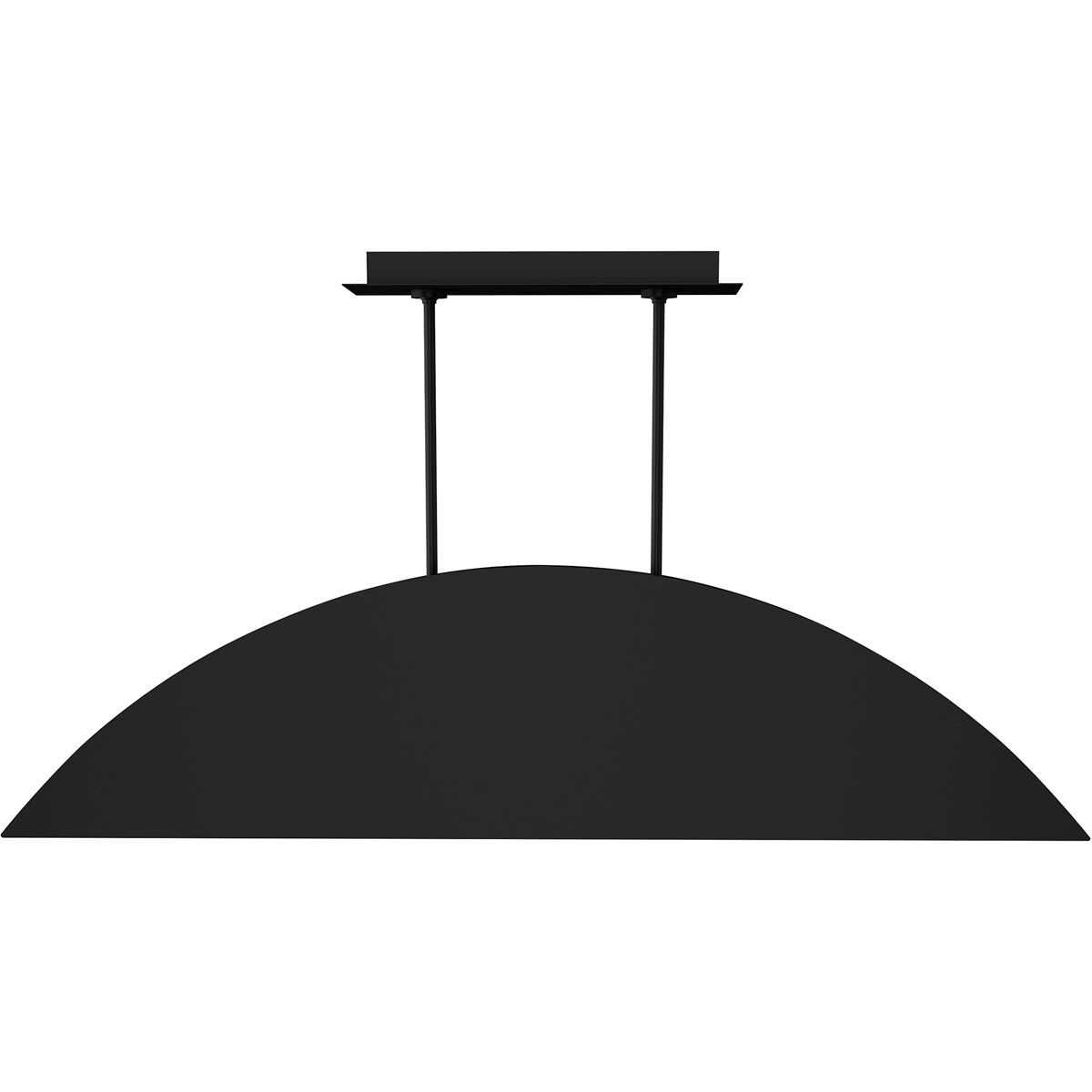 Sean Lavin Bau LED Nightshade Black Linear Suspension Ceiling Light, Integrated LED