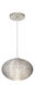 Pape 12 1 Light Satin Nickel Pendant Ceiling Light in Incandescent, Glitter Glass