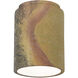 Radiance Cylinder LED 6.5 inch Harvest Yellow Slate Flush-Mount Ceiling Light