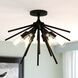 Estelle LED 24 inch Matte Black Semi-Flush Mount Ceiling Light