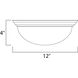 Essentials - 585x 1 Light 12 inch Satin Nickel Flush Mount Ceiling Light in Frosted