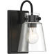 Inwood 1 Light 7 inch Matte Black Vanity Light Wall Light