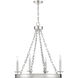 Seville 4 Light 25 inch Polished Nickel Chandelier Ceiling Light, Essentials