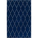 Gates 96 X 60 inch Navy, Beige Rug