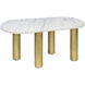Gabrielle 48 X 20 inch Natural Stone Cocktail Table