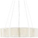 Ancroft LED 32 inch Contemporary Silver Leaf Chandelier Ceiling Light