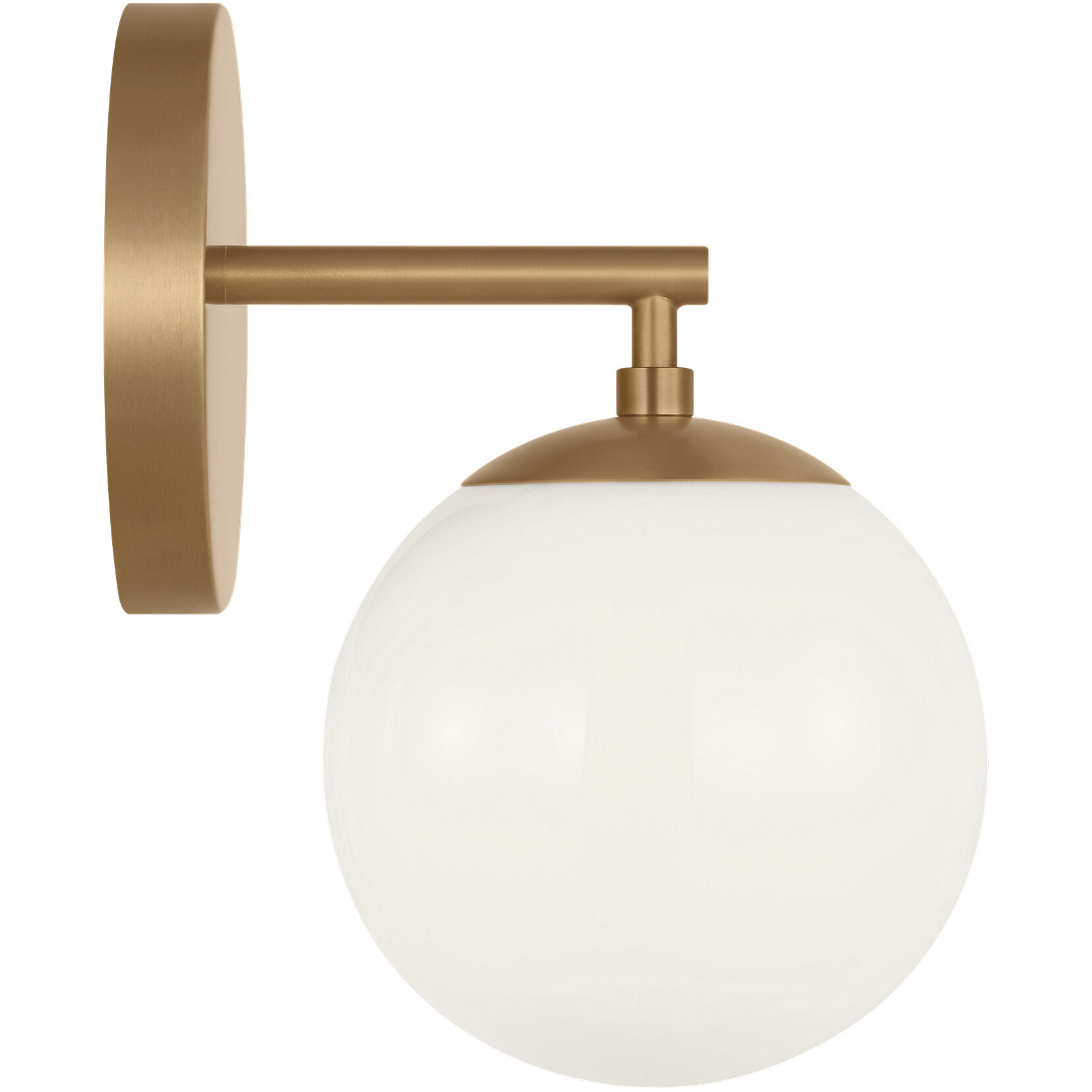 Nube LED 7 inch Satin Brass Vanity Light Wall Light