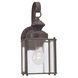 Jamestowne 1 Light 12.5 inch Antique Bronze Outdoor Wall Lantern, Medium