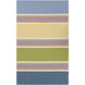 Calvin 66 X 42 inch Light Beige/Mustard/Medium Purple/Light Olive/Blue Handmade Rug