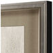 Blanco Pluma White and Metallic Framed Art, The Studio