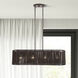 Acordia 4 Light 36 inch English Bronze Linear Chandelier Ceiling Light, Large