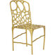 Honeycomb Gold Side Chair, Marjorie Skouras Collection