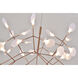 Canada LED 29.5 inch Matte Copper Chandelier Ceiling Light