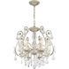 Regis 6 Light 20 inch Olde Silver Chandelier Ceiling Light in Clear Hand Cut