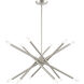 Soho 12 Light 28 inch Brushed Nickel Chandelier Ceiling Light