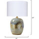 Salvador 26 inch 150.00 watt Reactive Blue and Natural and Purple Glaze Table Lamp Portable Light