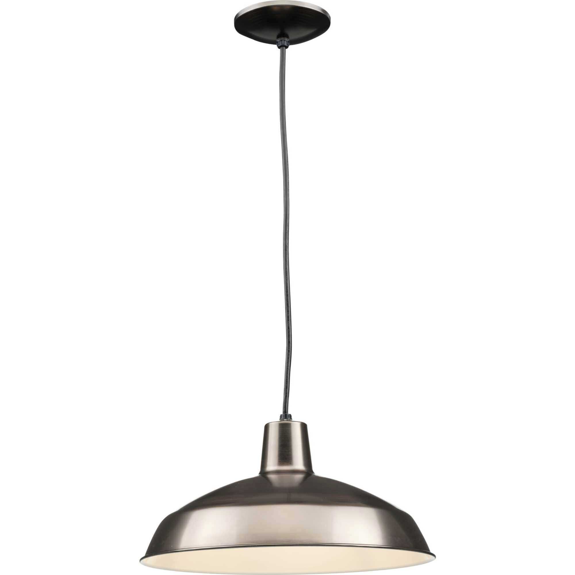 Metal Shade 1 Light Venetian Bronze Pendant Ceiling Light in Standard