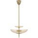 Fiorello 4 Light 21 inch Brushed Gold Convertible Pendant Ceiling Light