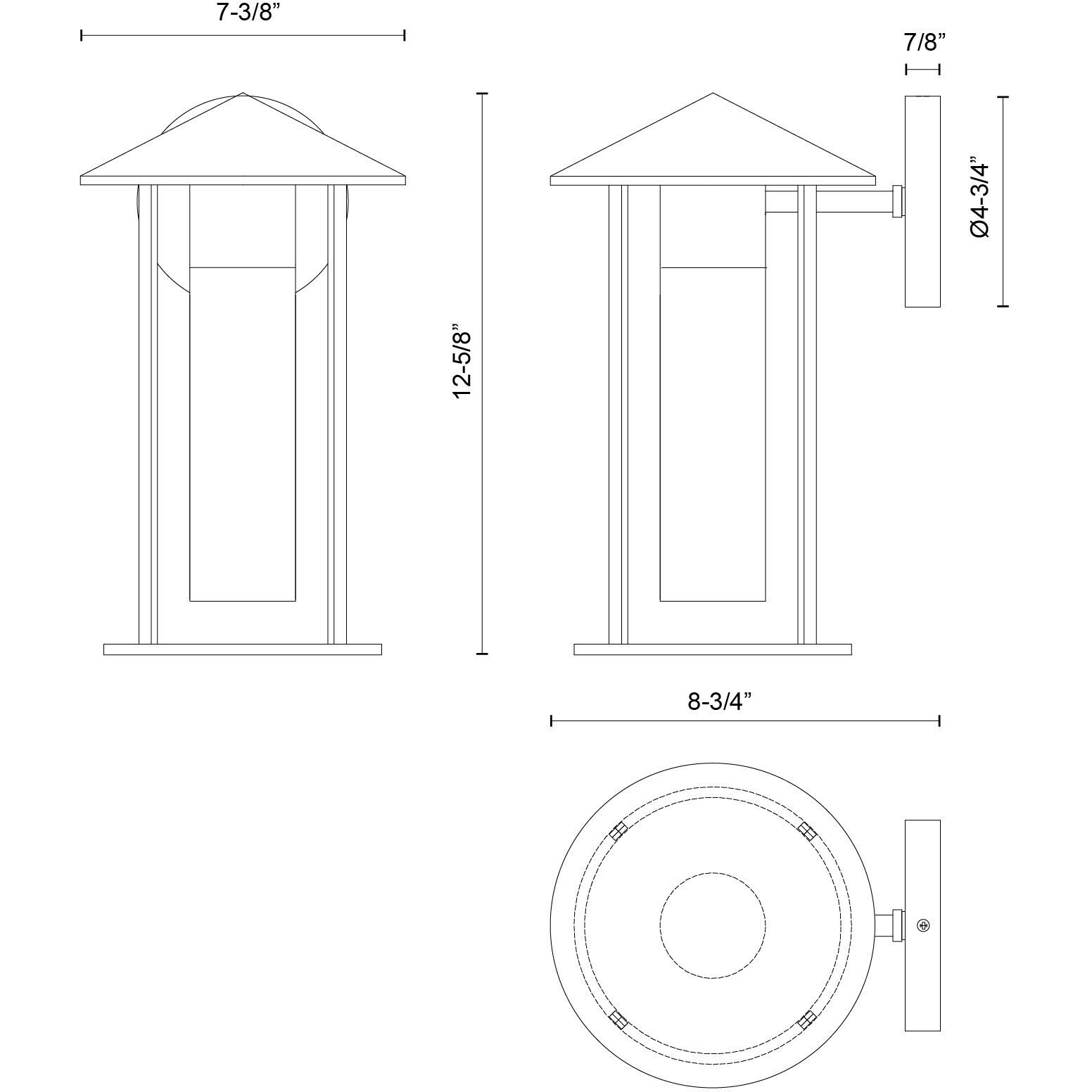 Alora Mood Tenko 1 Light 12.63 inch Bronze Exterior Wall