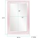 Avery 42 X 28 inch Lilac Mirror