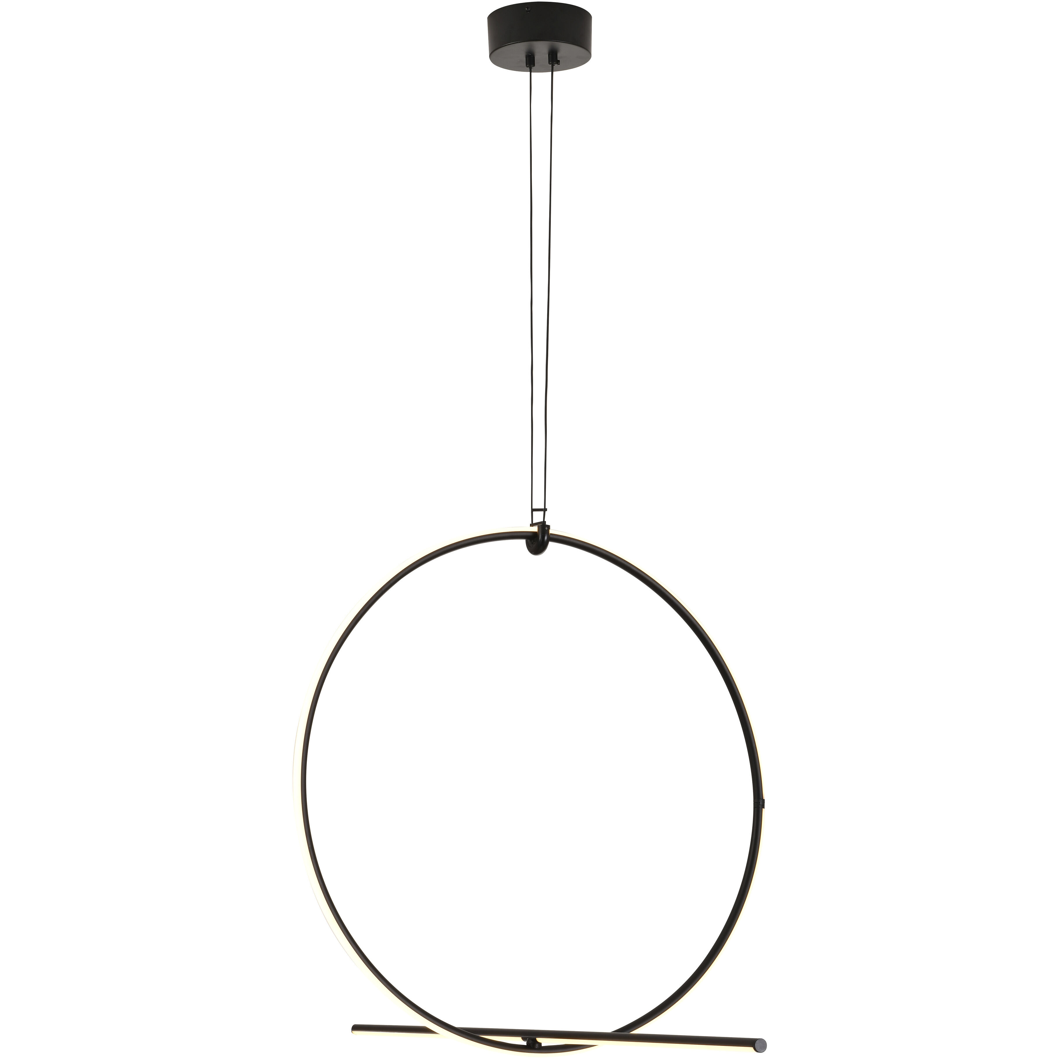 Canada LED 23.6 inch Black Chandelier Ceiling Light