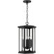 Walton 4 Light 12 inch Black Outdoor Hanging Lantern