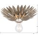 Broche 1 Light 11 inch Antique Silver Flush Ceiling Light