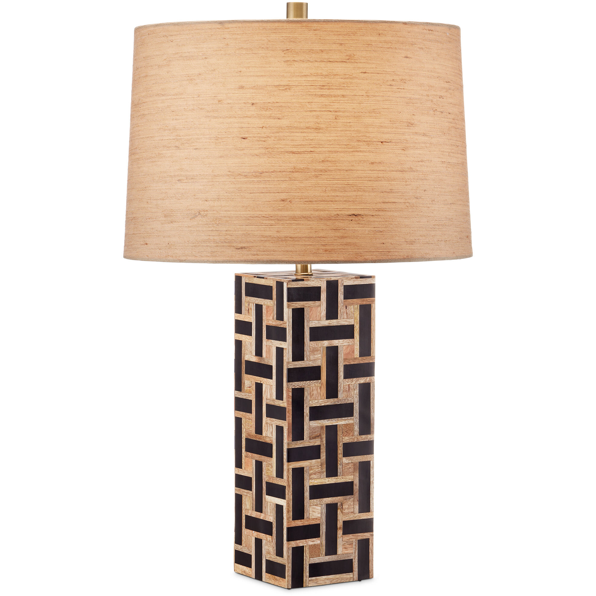 Aarna 26.5 inch 150 watt Natural/Black Table Lamp Portable Light