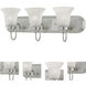 Whitmore 3 Light 24 inch Satin Pewter Vanity Light Wall Light