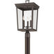 Belmont 3 Light 22.25 inch Twilight Bronze Outdoor Post