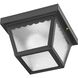 Ceiling Mount 1 Light 7.5 inch Matte Black Outdoor Flush Mount
