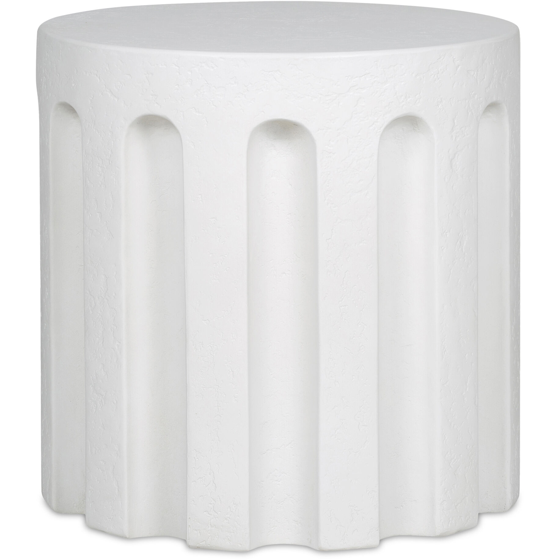 Eris 18 X 17.5 inch White Outdoor Accent Table