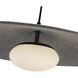 Cruz Pendant Ceiling Light in Felt - Gray, Felt Shade