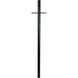 Smooth Direct Burial 84 inch Textured Black Outdoor Post, Photocell