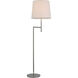 Barbara Barry Clarion 59 inch 15.00 watt Polished Nickel Bridge Arm Floor Lamp Portable Light