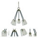 Felix 5 Light 24 inch Polished Nickel with Matte Black Accents Chandelier Ceiling Light in Polished Nickel/Matte Black
