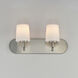 Durham 2 Light 18 inch Satin Nickel Bath Vanity Wall Light