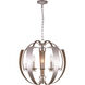 Verbena 5 Light 21 inch Pewter Chandelier Ceiling Light