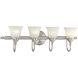 Brunswick 4 Light 31 inch Satin Nickel Bathroom Vanity Light Wall Light, Essentials
