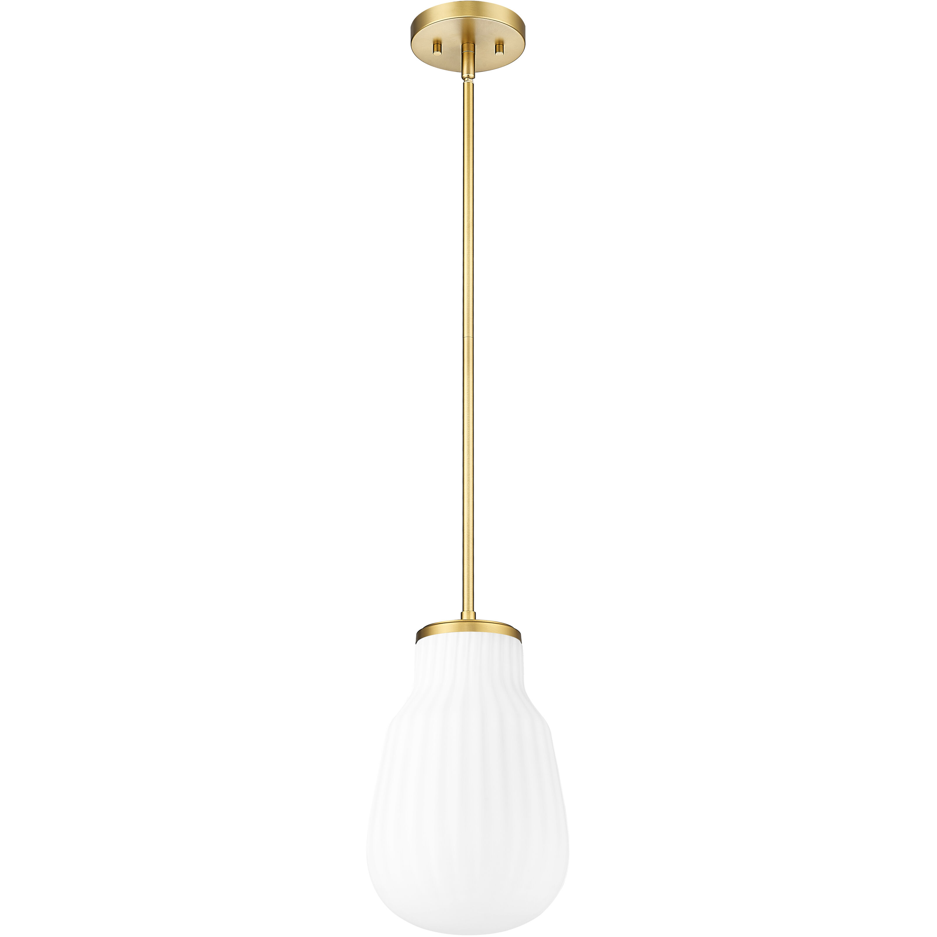 Newbury 1 Light 8 inch Modern Gold Pendant Ceiling Light
