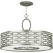 Allegretto 5 Light 40 inch Silver Pendant Ceiling Light