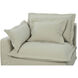 Olivia Beige Occasional Chair, Left